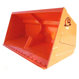 High tipping bucket for glass, iron minerals, etc.