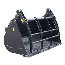 Light material bucket with retainer