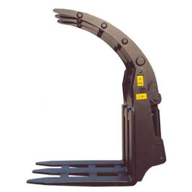 Fork with retainer for paper bales