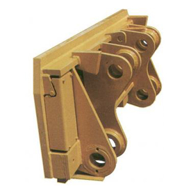 Quick hitches for rock large machines